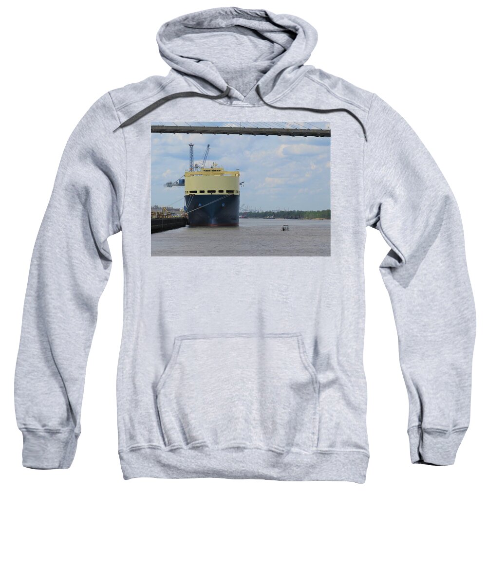 Savannah River Sweatshirt featuring the photograph The Tall And Short Of It by Ed Williams