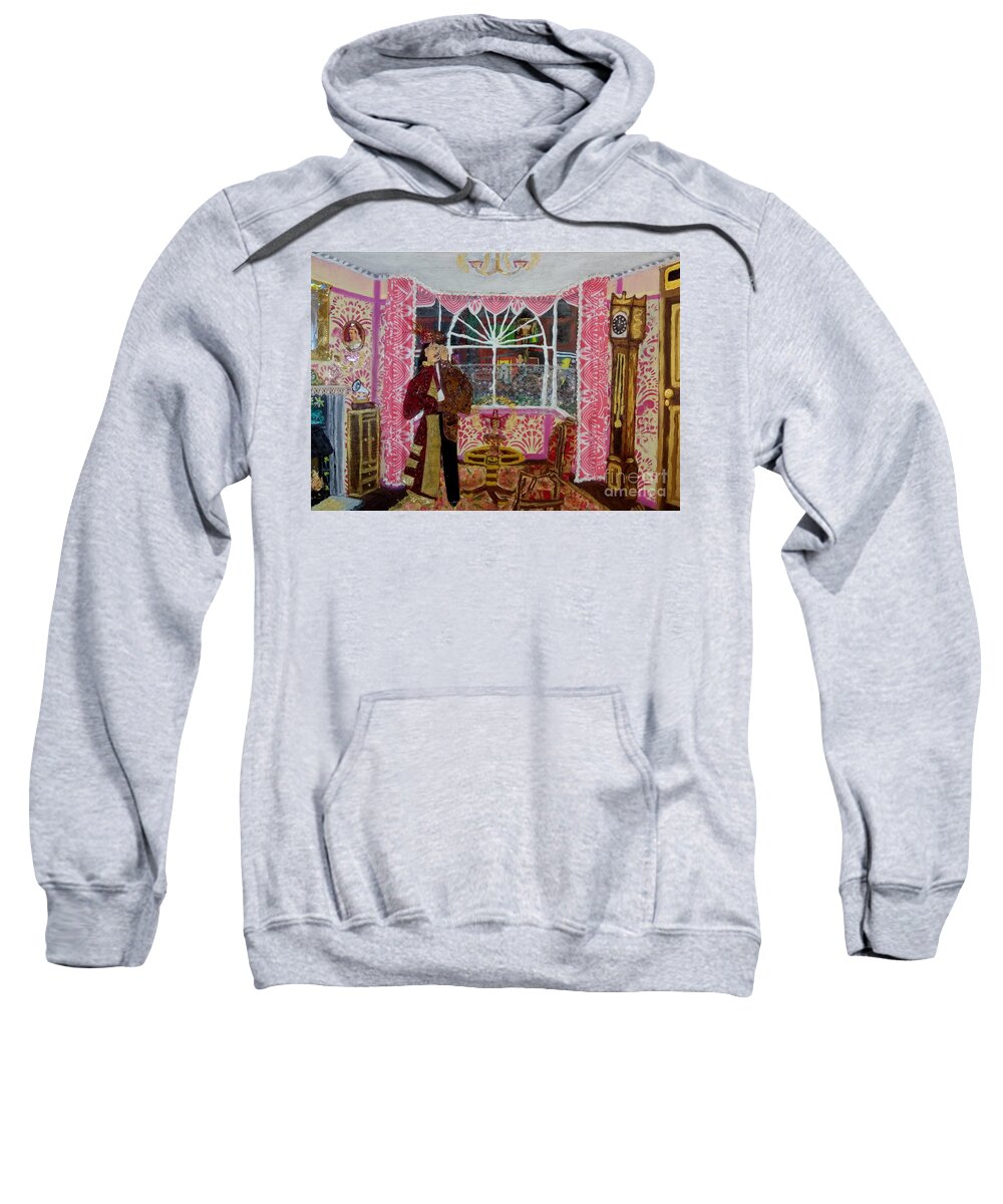 Lgbtq Sweatshirt featuring the mixed media The Victorian Victim by David Westwood