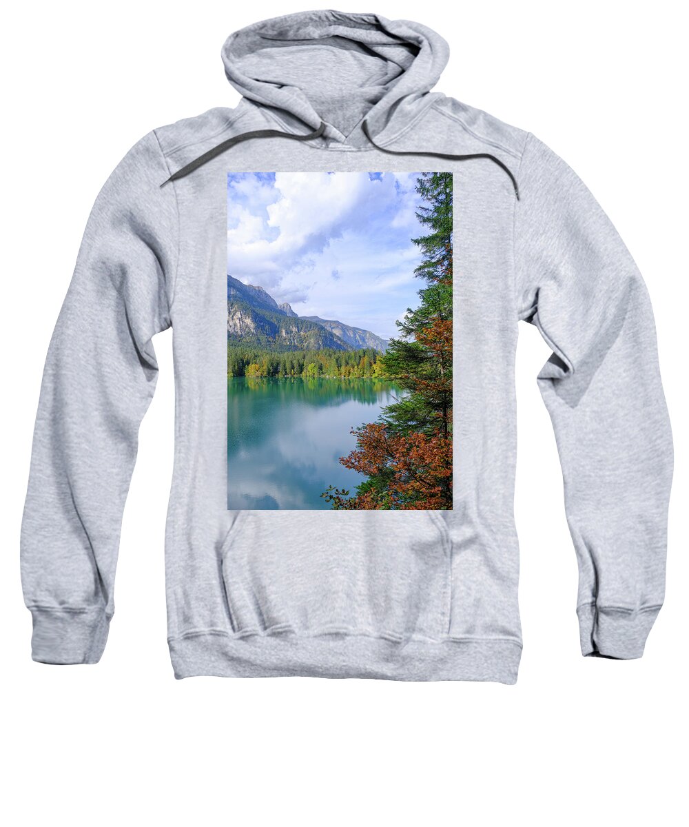 Italy Sweatshirt featuring the photograph Tovel Lake #10 by Alberto Zanoni