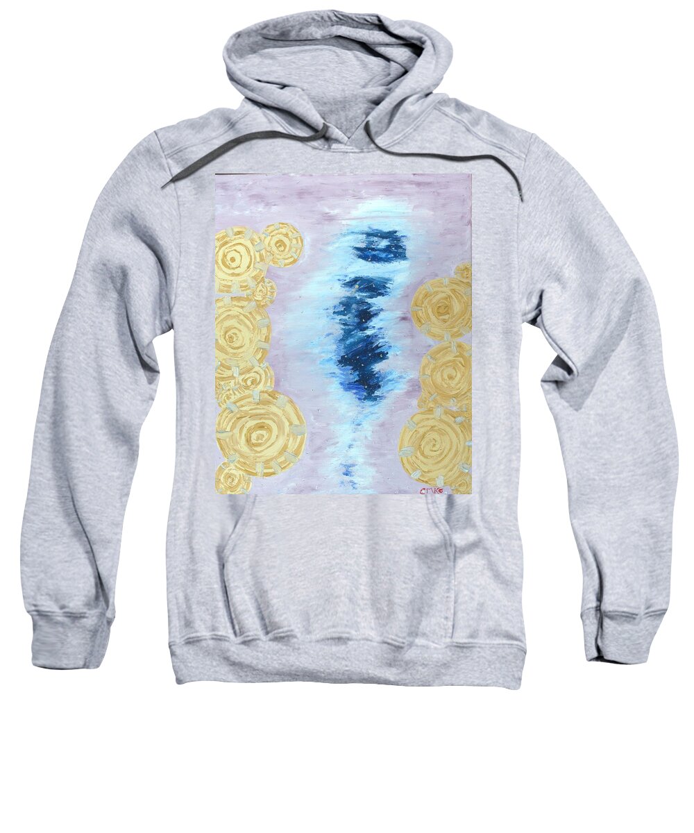 Inspired Works Of Art Sweatshirt featuring the painting Travelling by Christina Knight