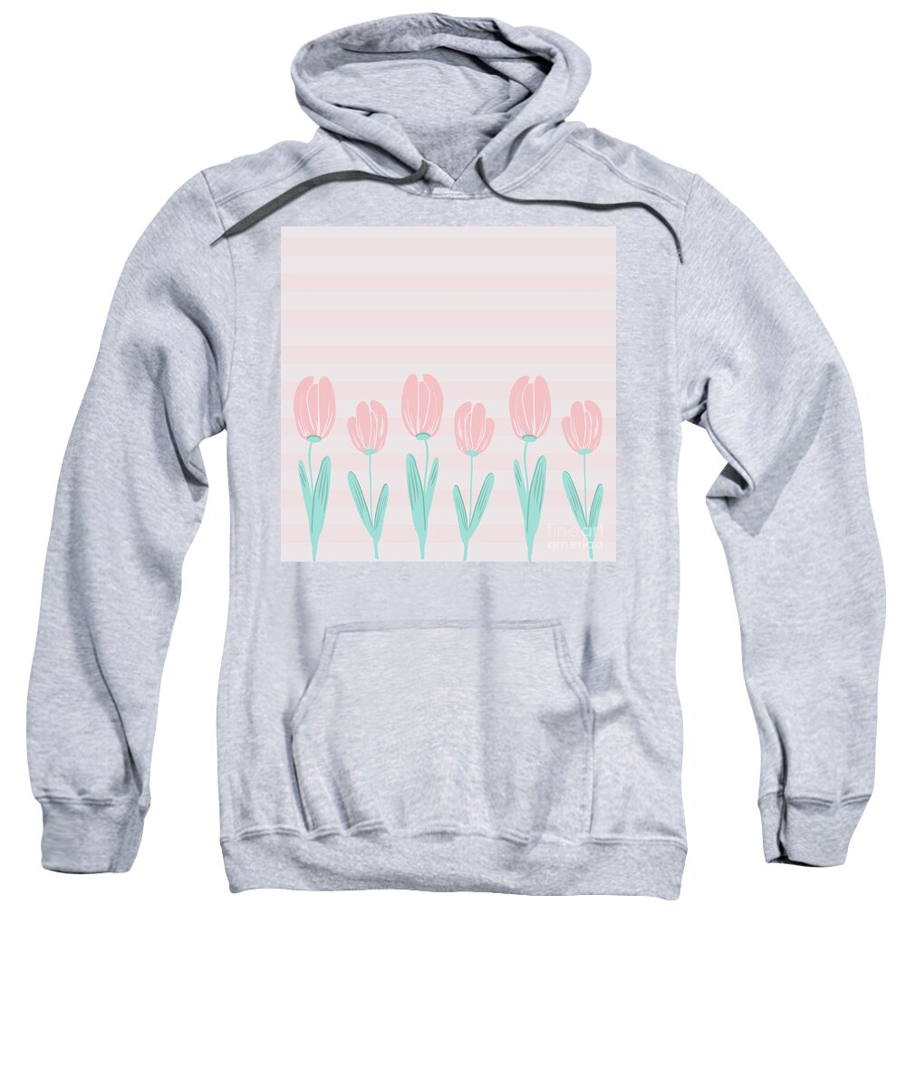 Tulips Sweatshirt featuring the photograph Tulips And Stripes by Sylvia Cook