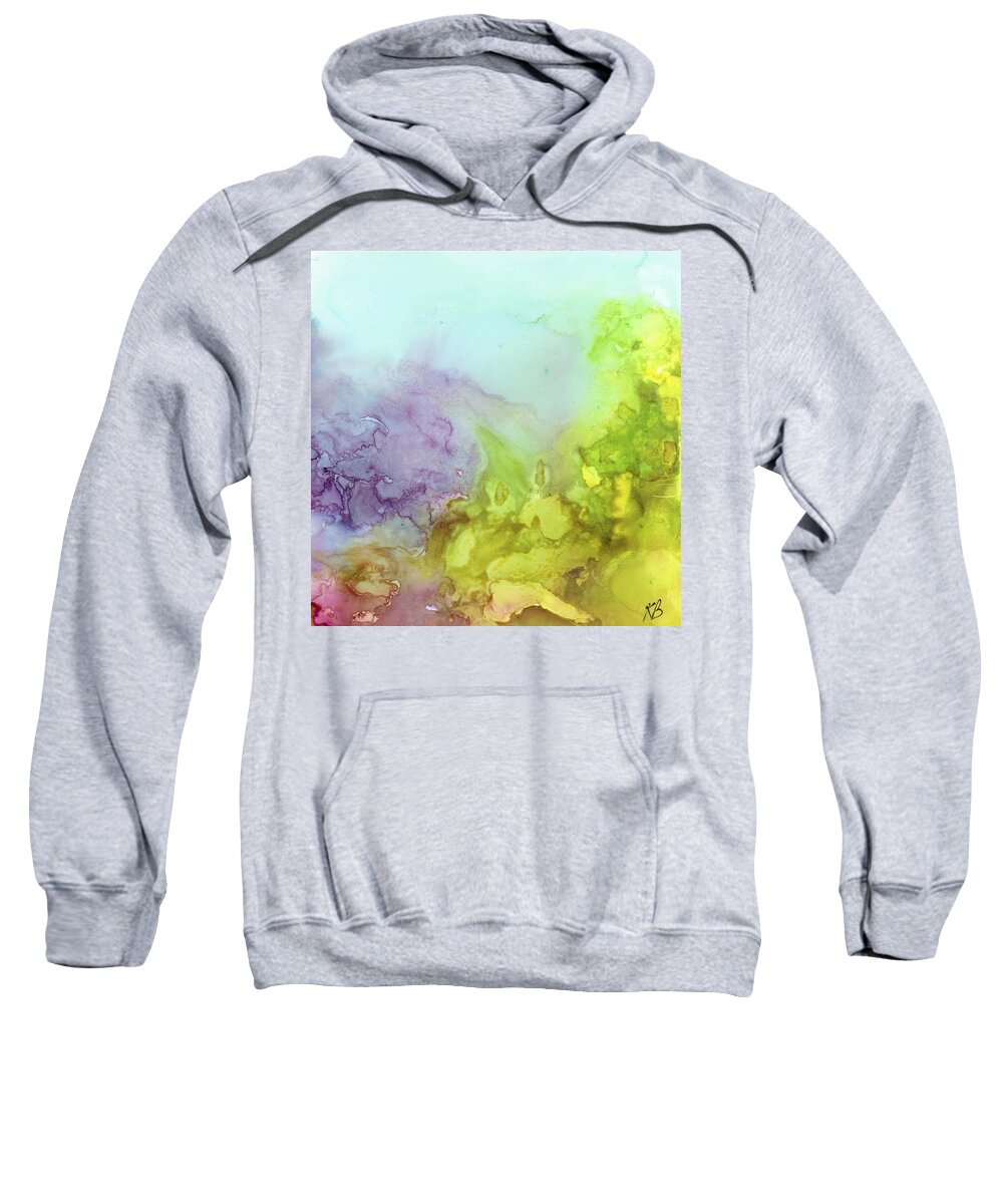 Landscape Sweatshirt featuring the painting Turn The Corner by Katy Bishop