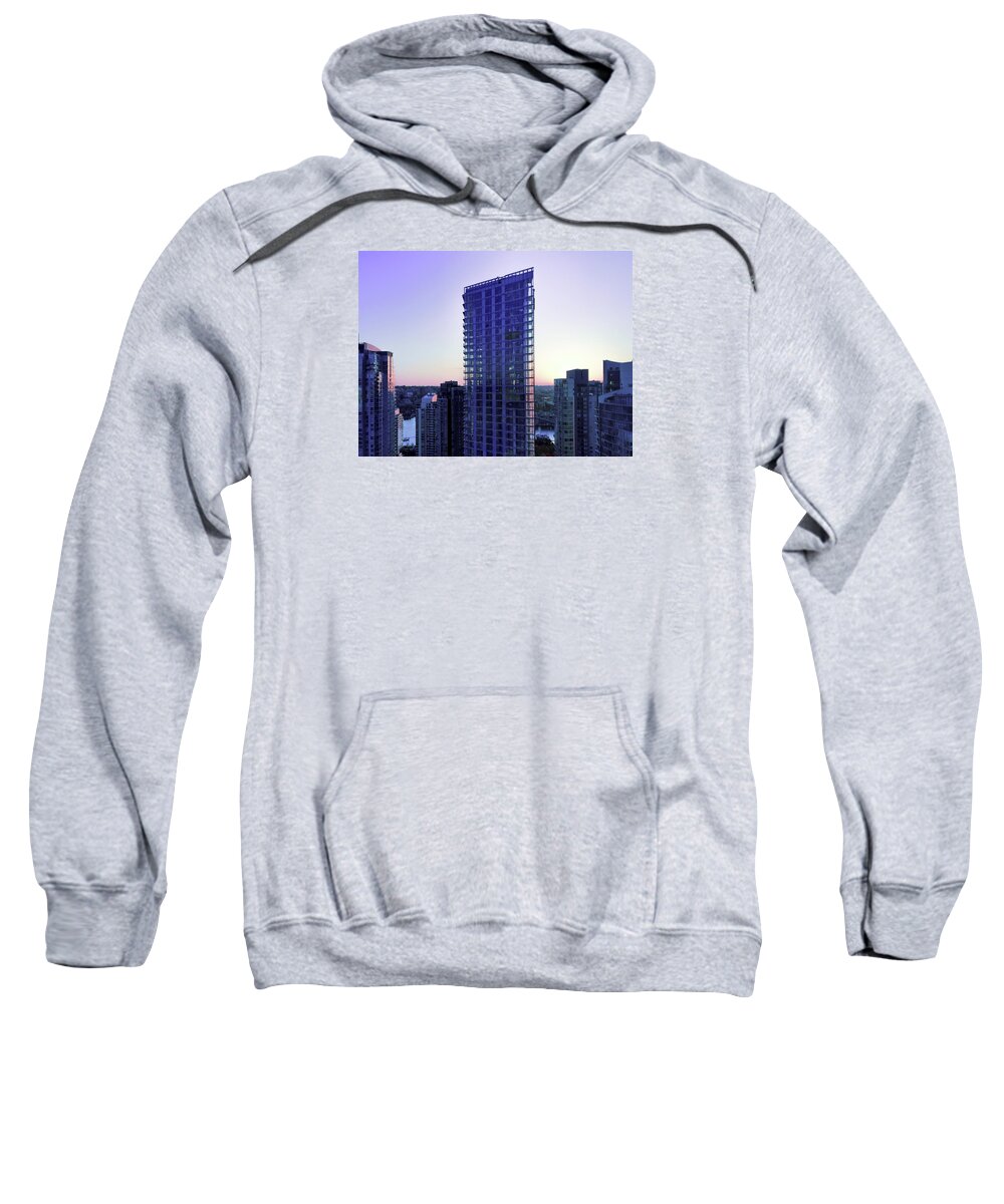 Vancouver Canada Sweatshirt featuring the photograph Vancouver British Columbia Canada Cityscape 4434 by Amyn Nasser