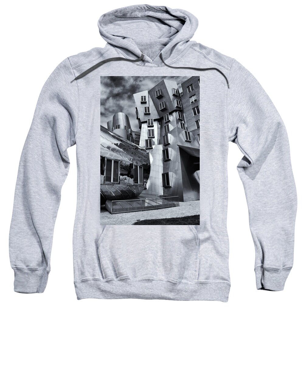 Stata Center Sweatshirt featuring the photograph Vassar Street Building by Mike Martin