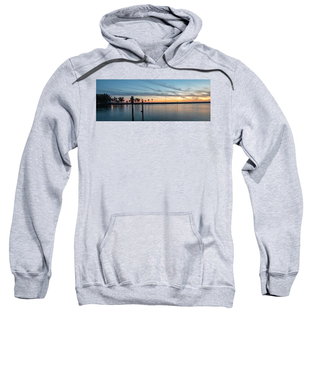 Venice Pier Sweatshirt featuring the photograph Venice Florida South Jetty by Mike Brown