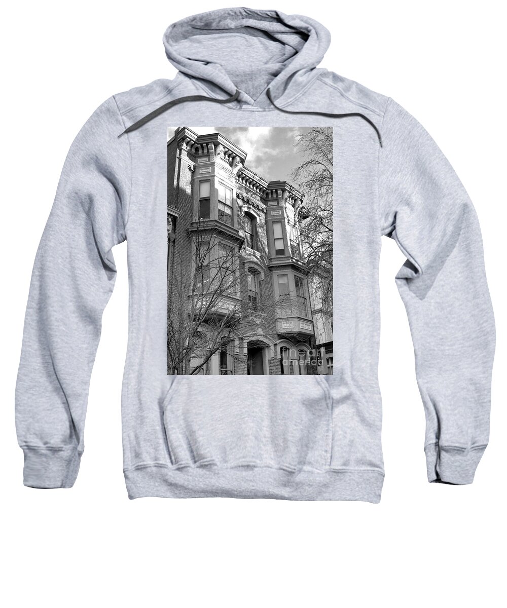 Buildings Sweatshirt featuring the photograph Victorian Presence by Kimberly Furey