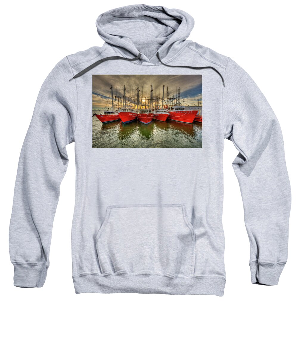 Wanchese Sweatshirt featuring the photograph Wanchese Fish Company by Jerry Gammon