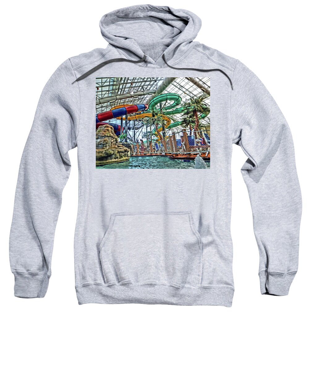 Puzzle Sweatshirt featuring the photograph Water World 1 by Donald J Gray