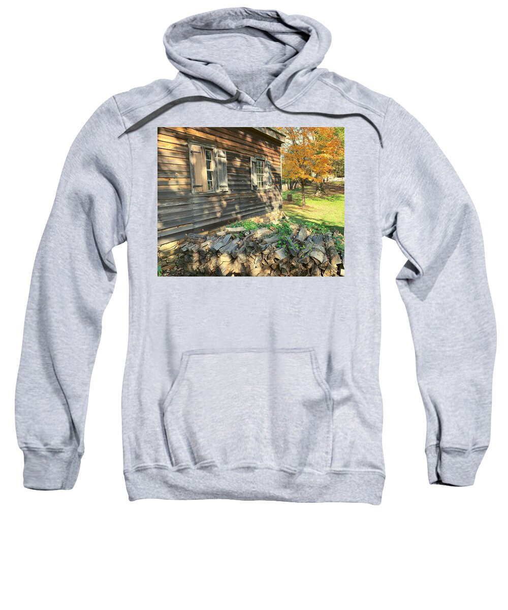Old Sweatshirt featuring the photograph Weeds and Wood by Lee Darnell