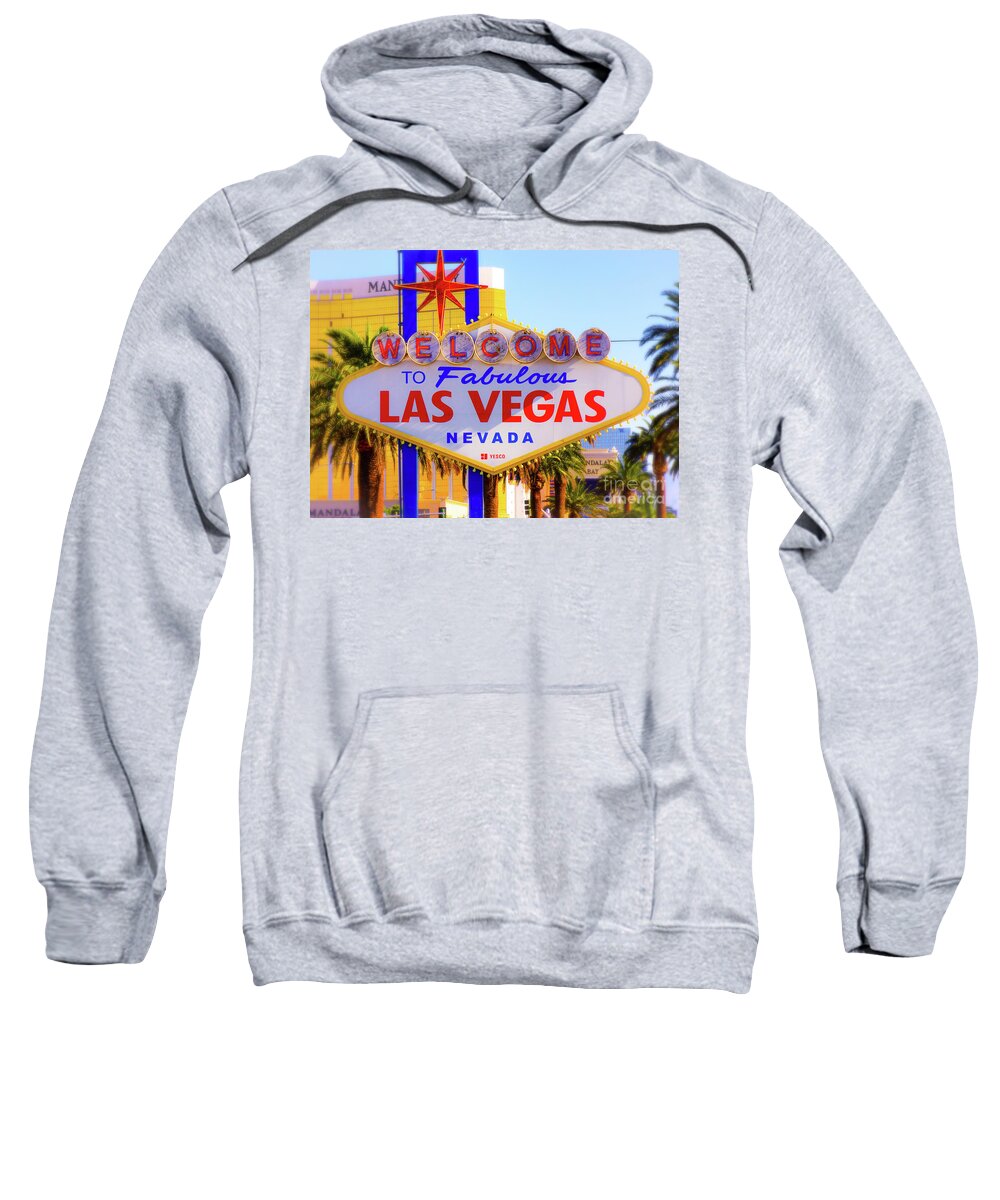  Sweatshirt featuring the photograph Welcome to Fabulous Las Vegas by Rodney Lee Williams