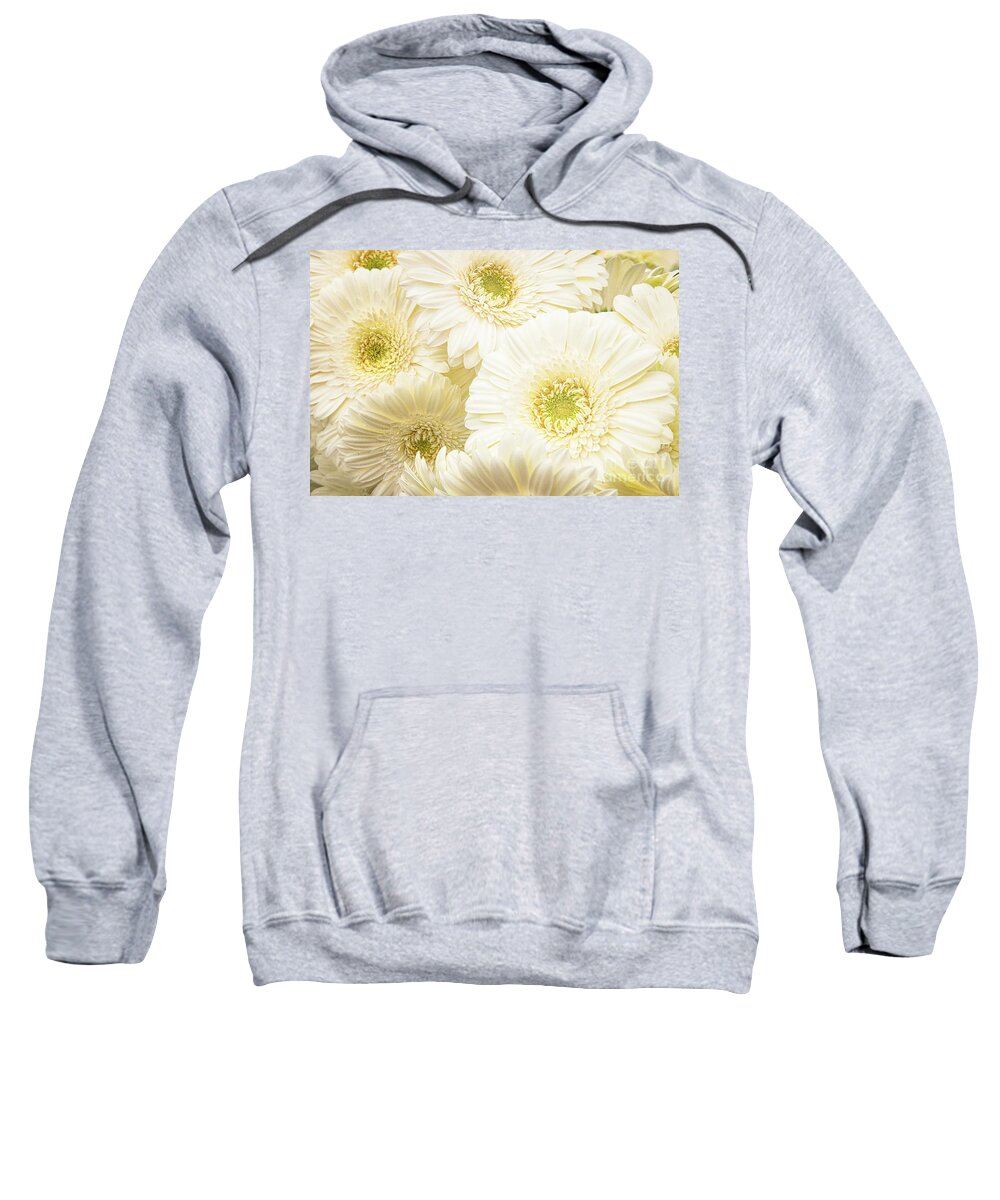  Sweatshirt featuring the photograph White Flower Bouquet by Marilyn Cornwell