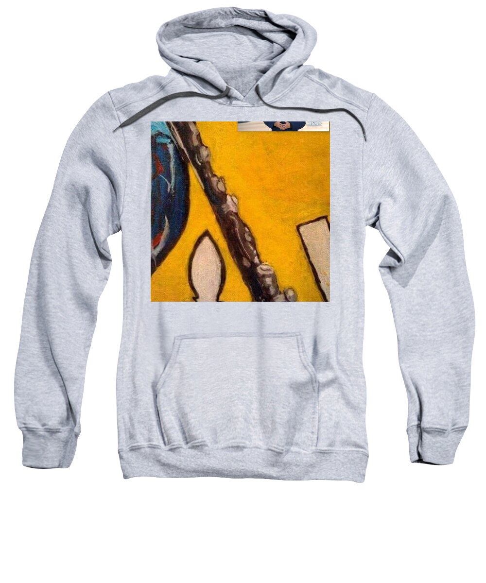 New Orleans Sweatshirt featuring the painting WhoDatNation by Julie TuckerDemps