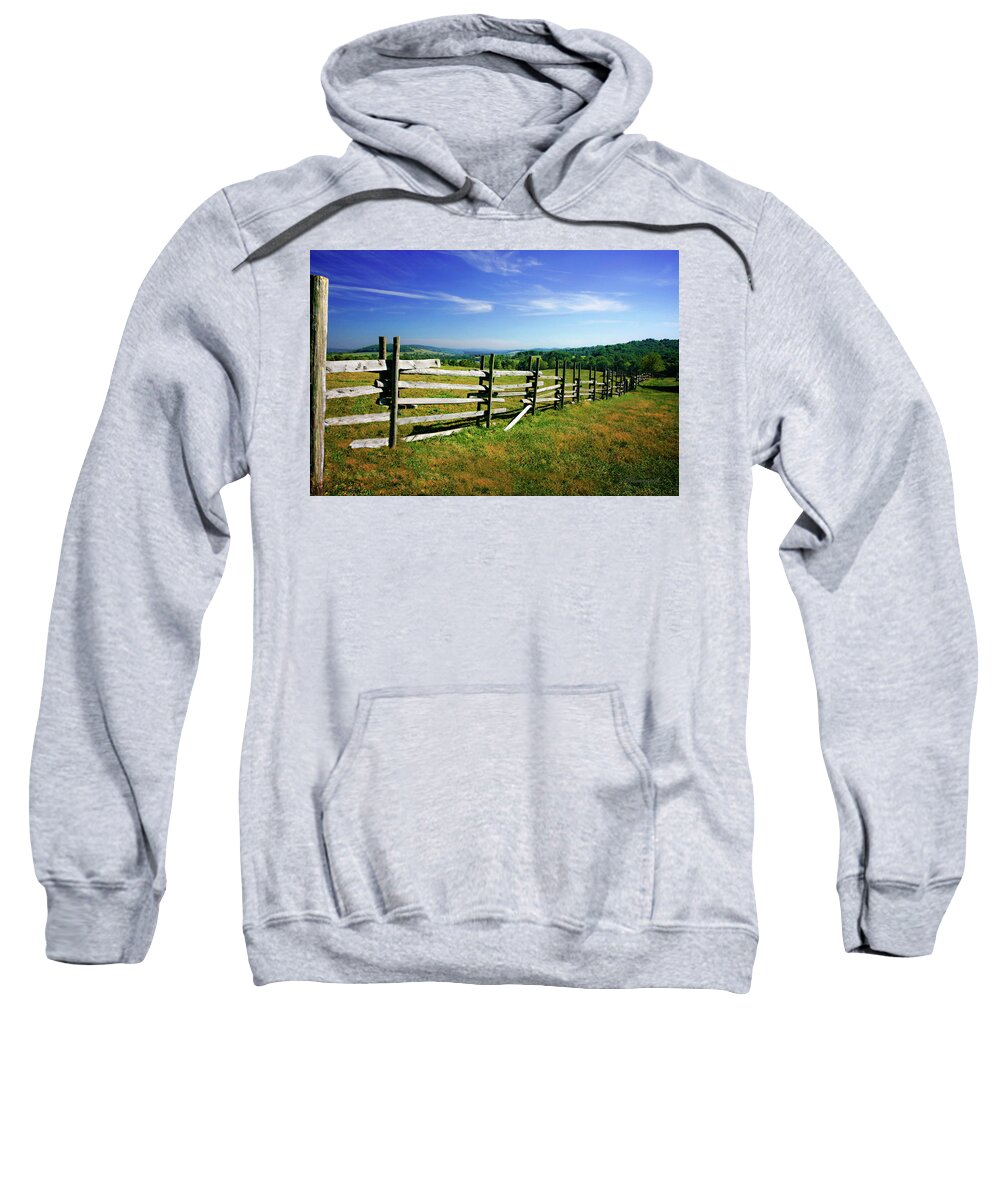 Color Sweatshirt featuring the photograph Winchester County by Alan Hausenflock