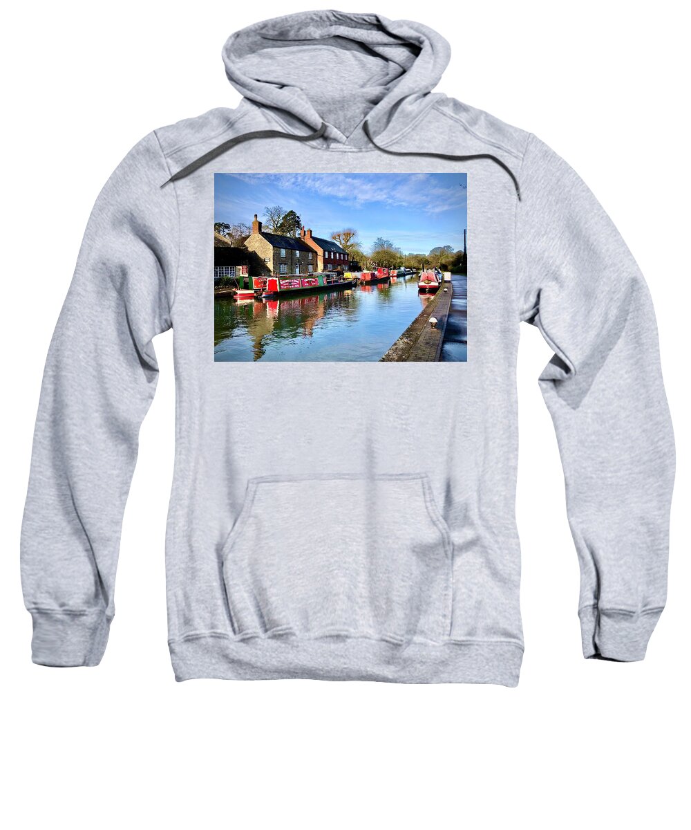 Canal Sweatshirt featuring the photograph Winter Canal by Gordon James