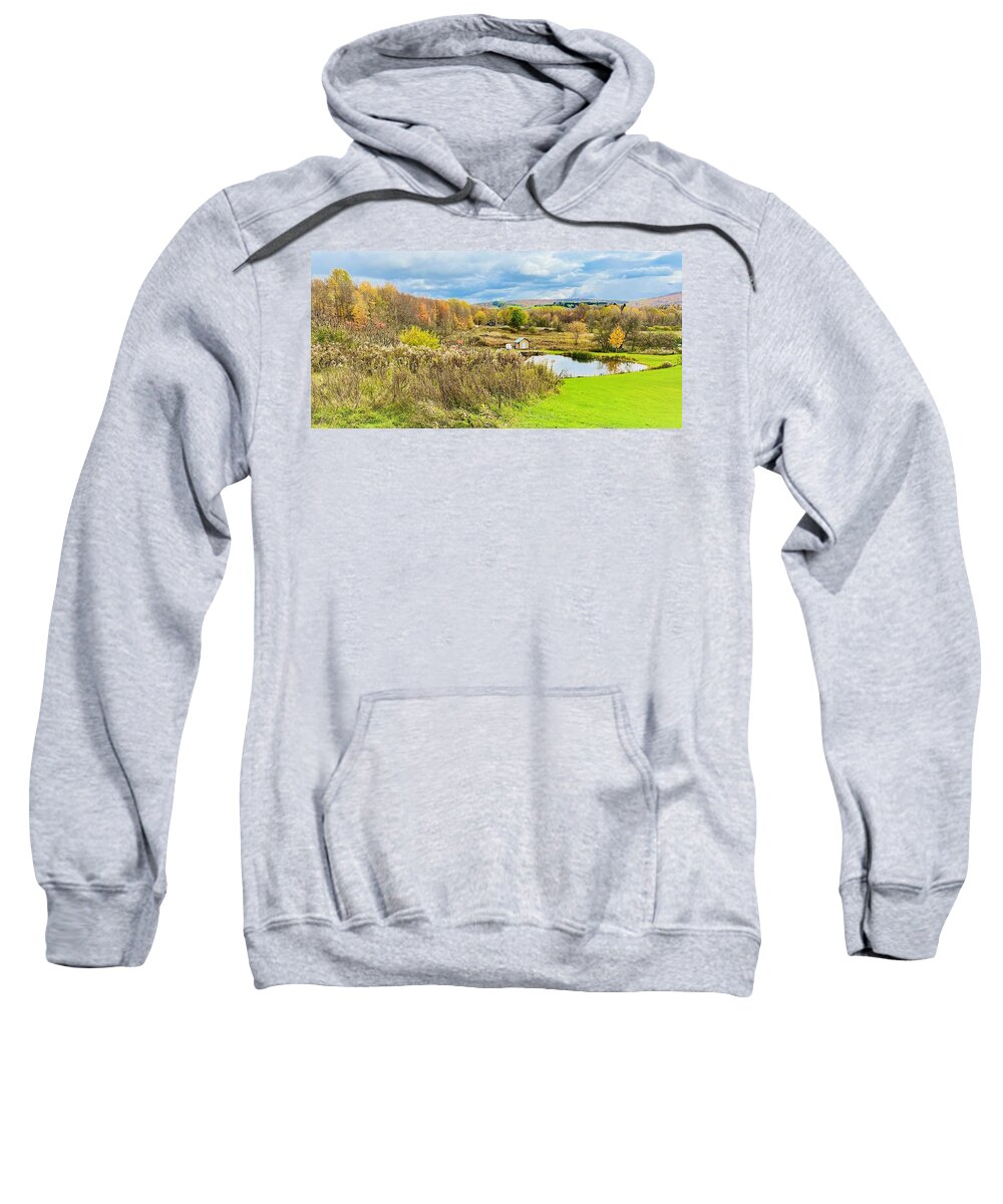 Fall Sweatshirt featuring the photograph Winter is Around the Corner by John Anderson