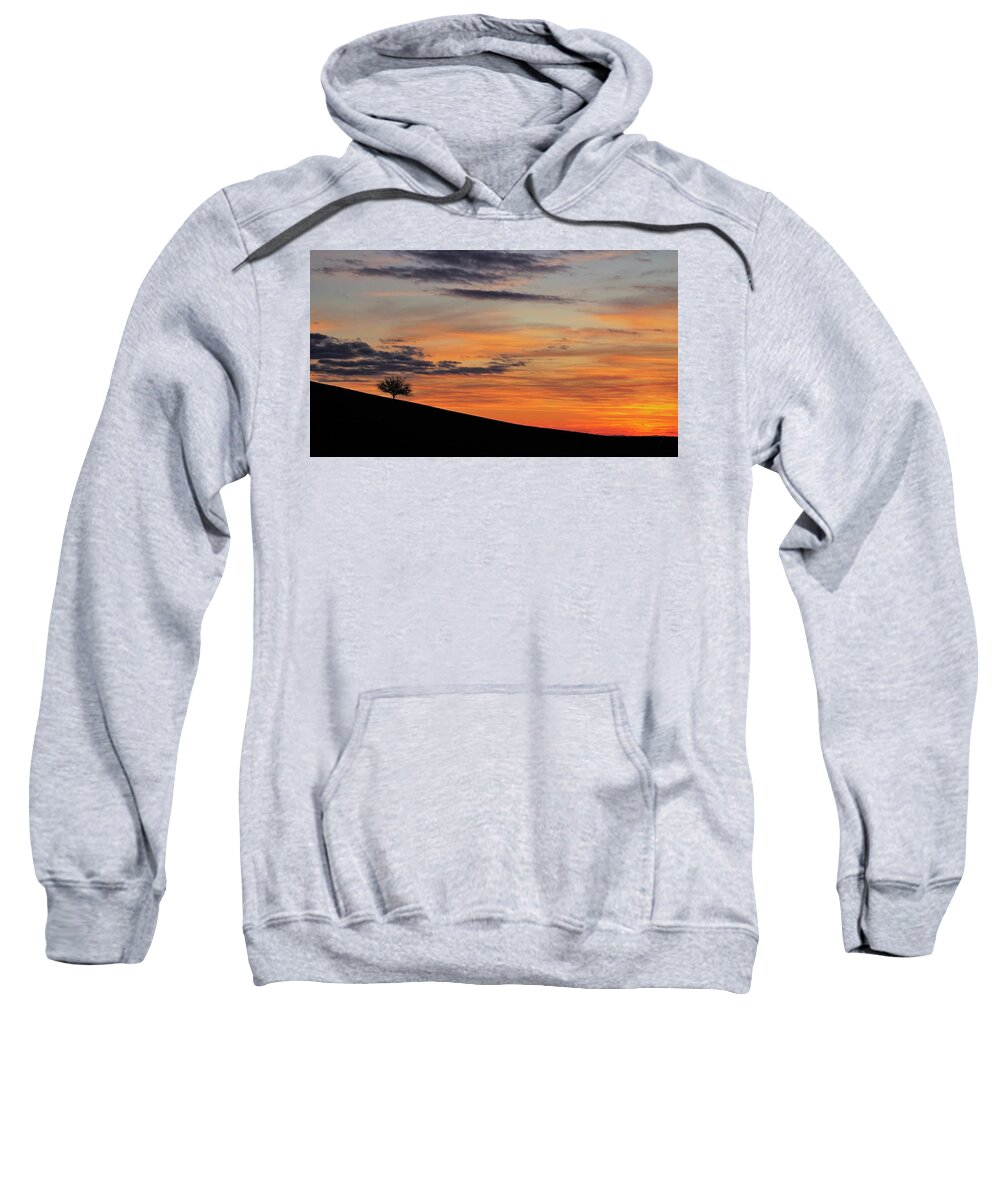 Sunset Sweatshirt featuring the photograph Winter Sky Exeter by Brett Harvey