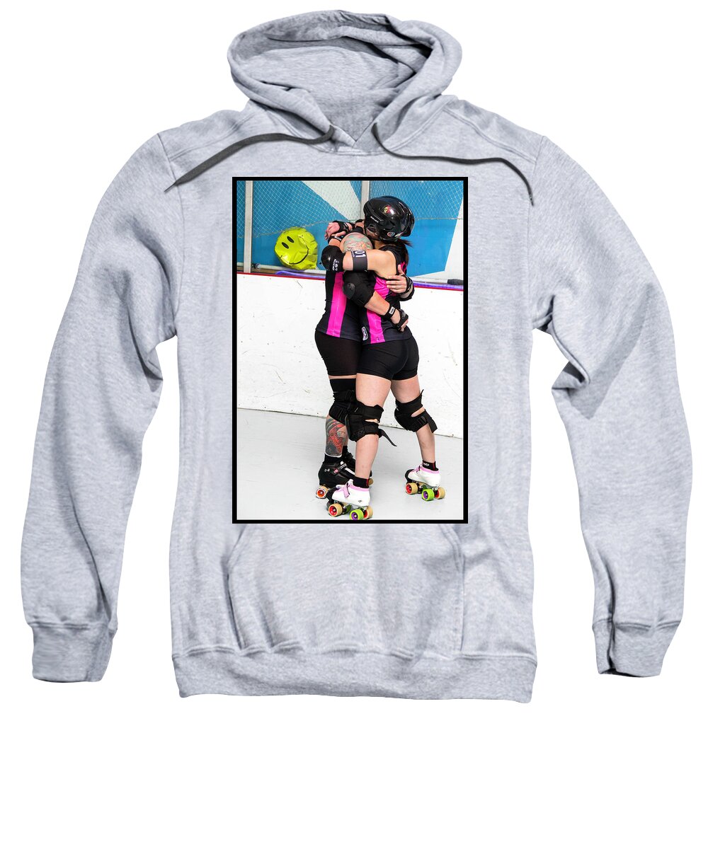 Roller Derby Sweatshirt featuring the photograph Women Who Fly #19 by Christopher W Weeks