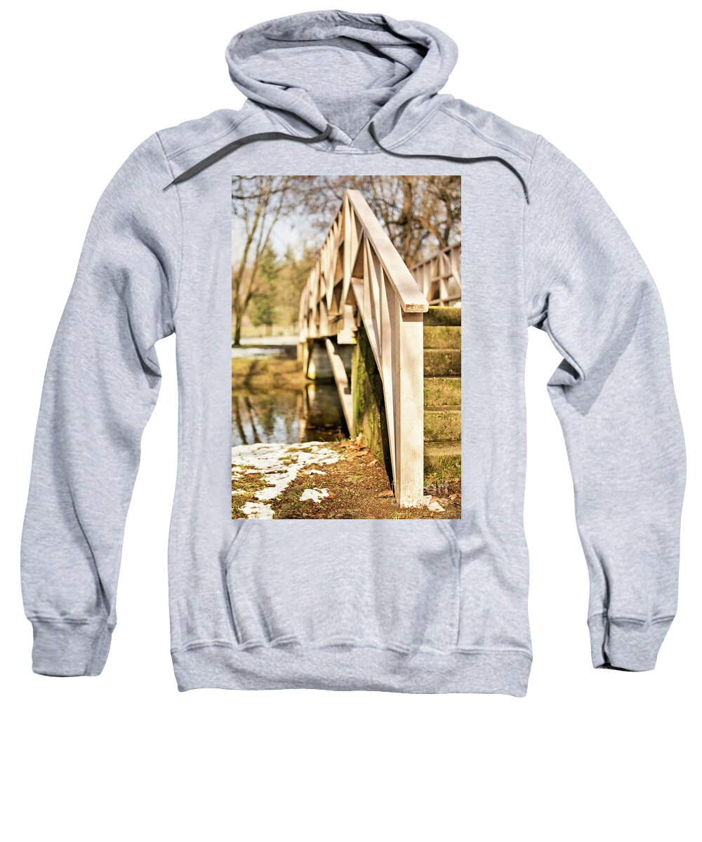 Bridge Sweatshirt featuring the photograph Wooden bridge by Mendelex Photography