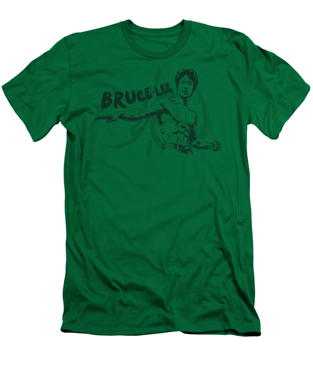 Bruce Lee T-Shirt featuring the digital art Bruce Lee - Brush Lee by Brand A