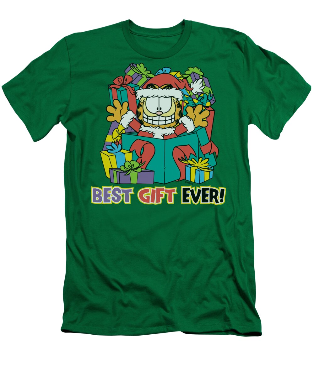 Garfield T-Shirt featuring the digital art Garfield - Best Gift Ever by Brand A