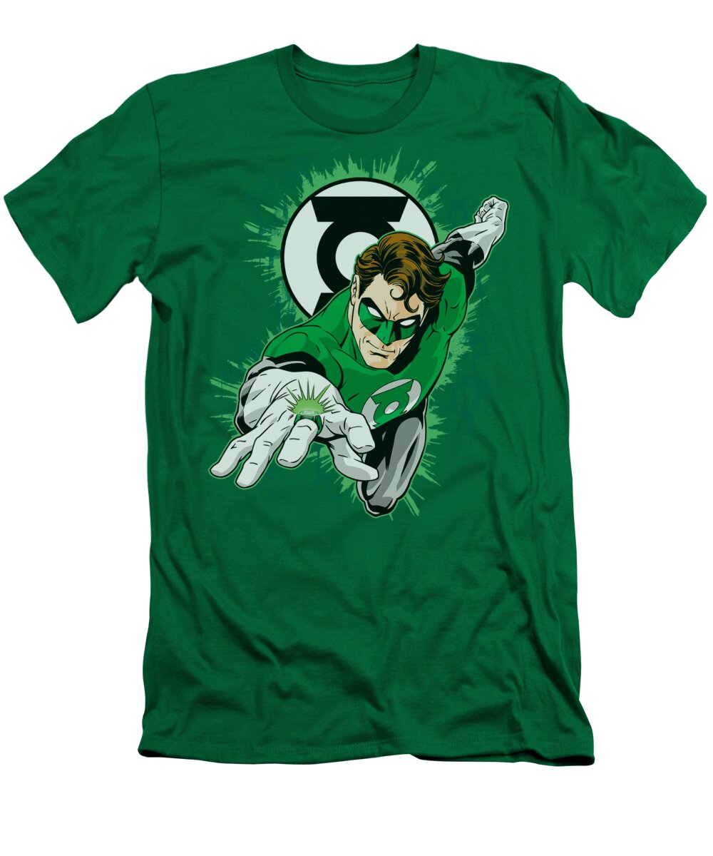 Green Lantern T-Shirt featuring the digital art Gl - Ring First by Brand A