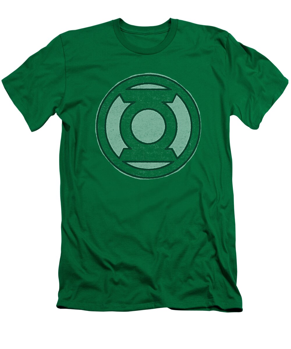 Green Lantern T-Shirt featuring the digital art Green Lantern - Hand Me Down by Brand A