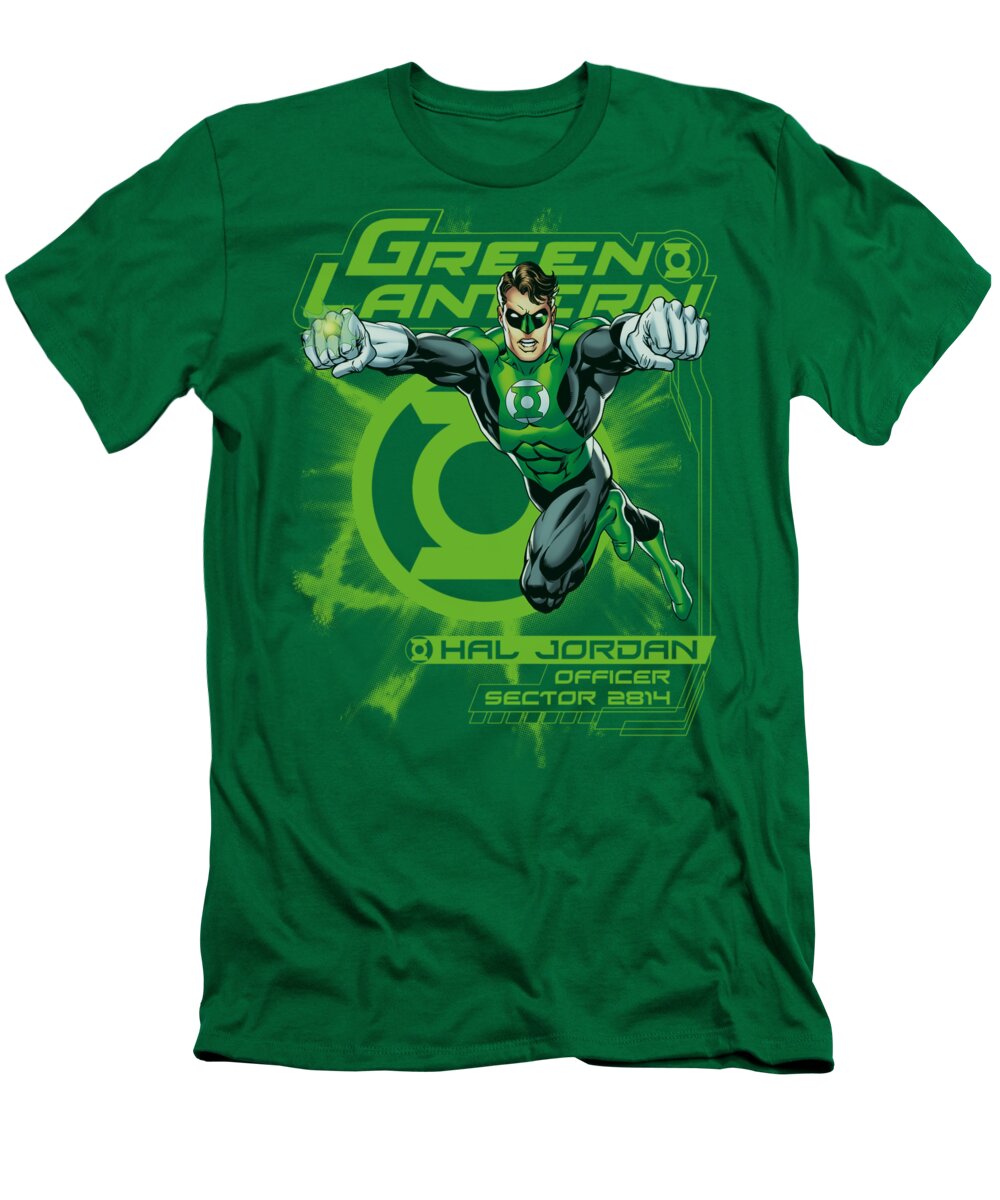 Green Lantern T-Shirt featuring the digital art Green Lantern - Sector 2814 by Brand A