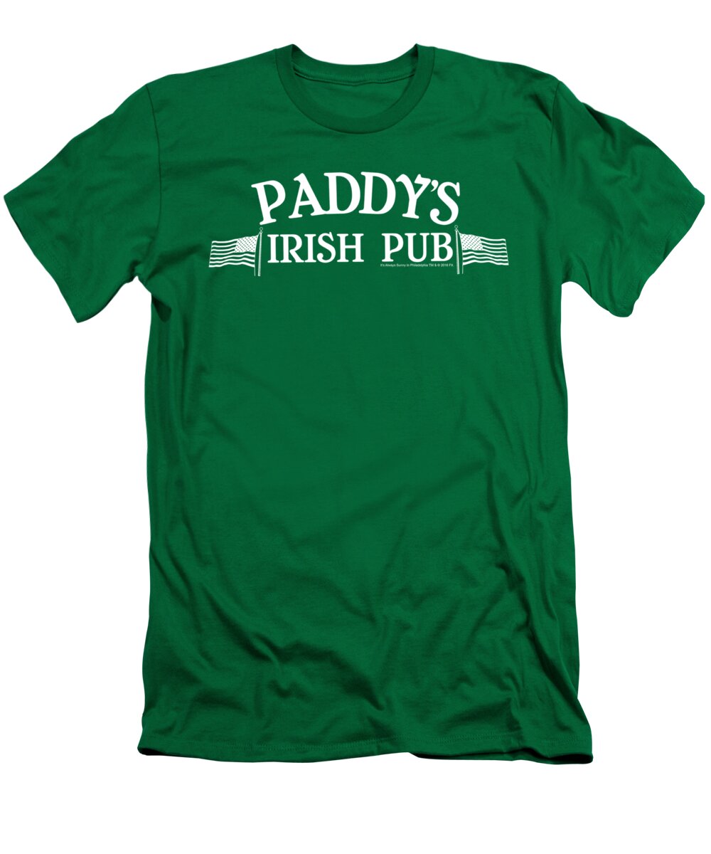 Irish Pub T-Shirt featuring the digital art Its Always Sunny In Philadelphia - Paddys Logo by Brand A