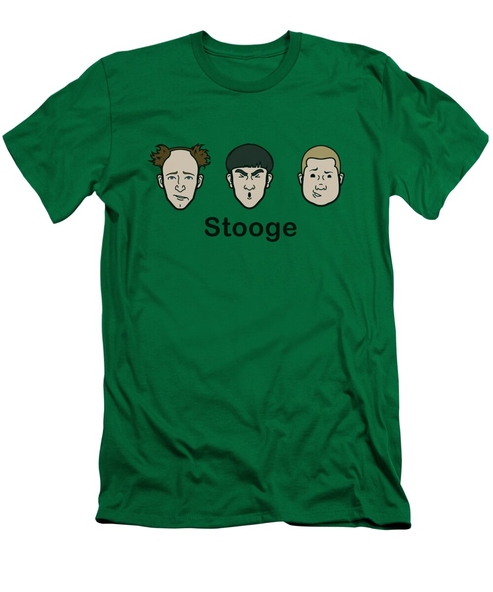 The Three Stooges T-Shirt featuring the digital art Three Stooges - Stooge by Brand A