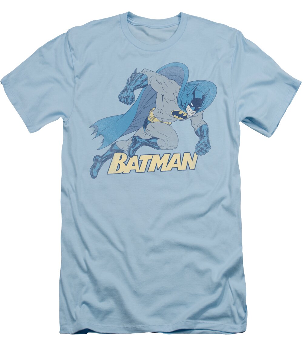  T-Shirt featuring the digital art Batman - Running Retro by Brand A