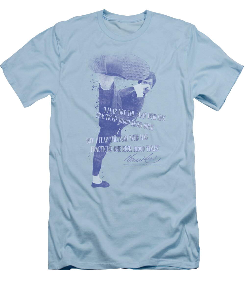  T-Shirt featuring the digital art Bruce Lee - 10,000 Kicks by Brand A