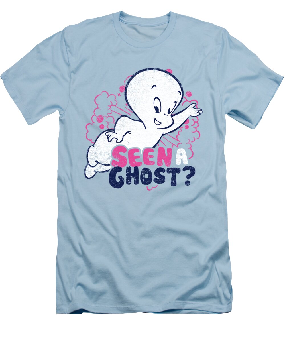  T-Shirt featuring the digital art Casper - Seen A Ghost by Brand A