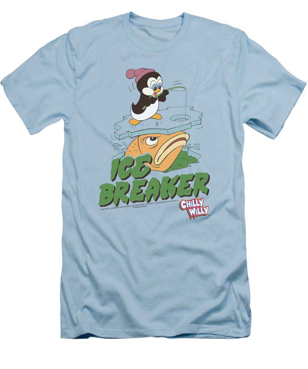  T-Shirt featuring the digital art Chilly Willy - Ice Breaker by Brand A