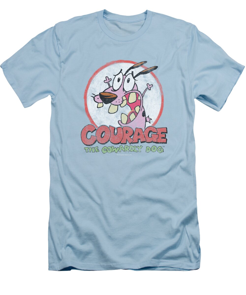 Courage The Cowardly Dog T-Shirt featuring the digital art Courage The Cowardly Dog - Vintage Courage by Brand A