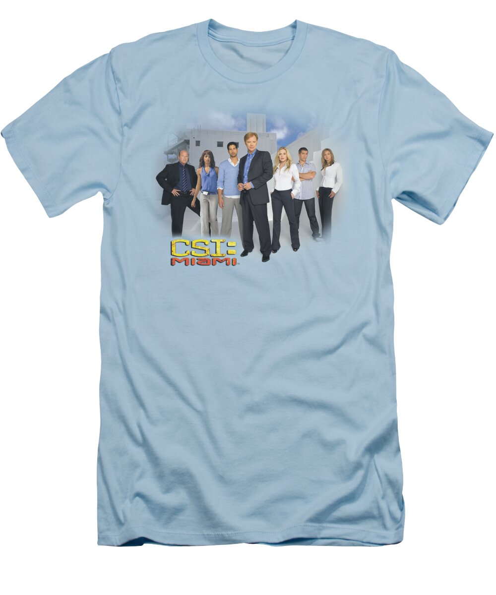 Csi Miami T-Shirt featuring the digital art Csi - Miami Cast by Brand A