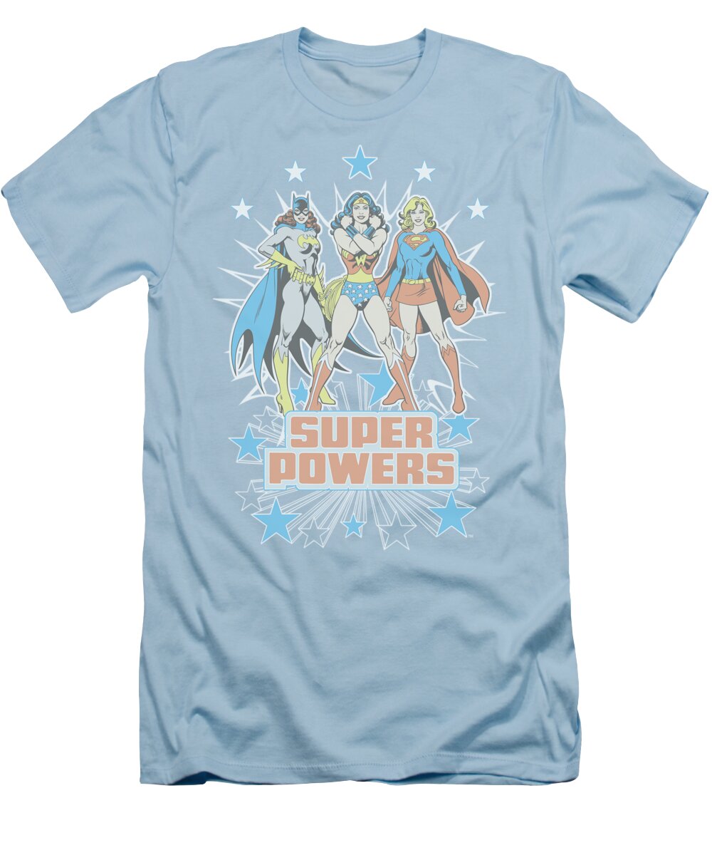  T-Shirt featuring the digital art Dc - Super Powers X3 by Brand A
