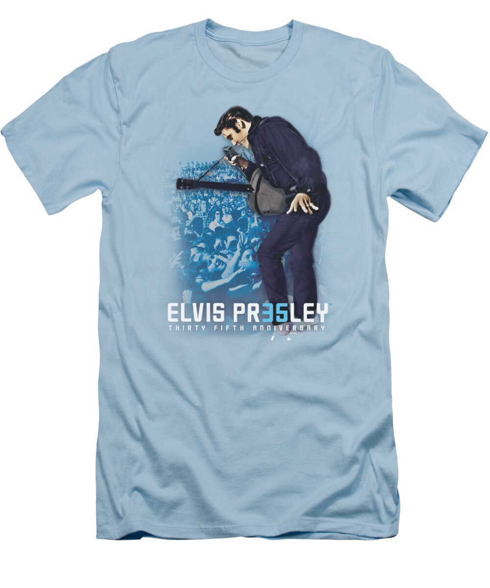  T-Shirt featuring the digital art Elvis - 35th Anniversary 3 by Brand A