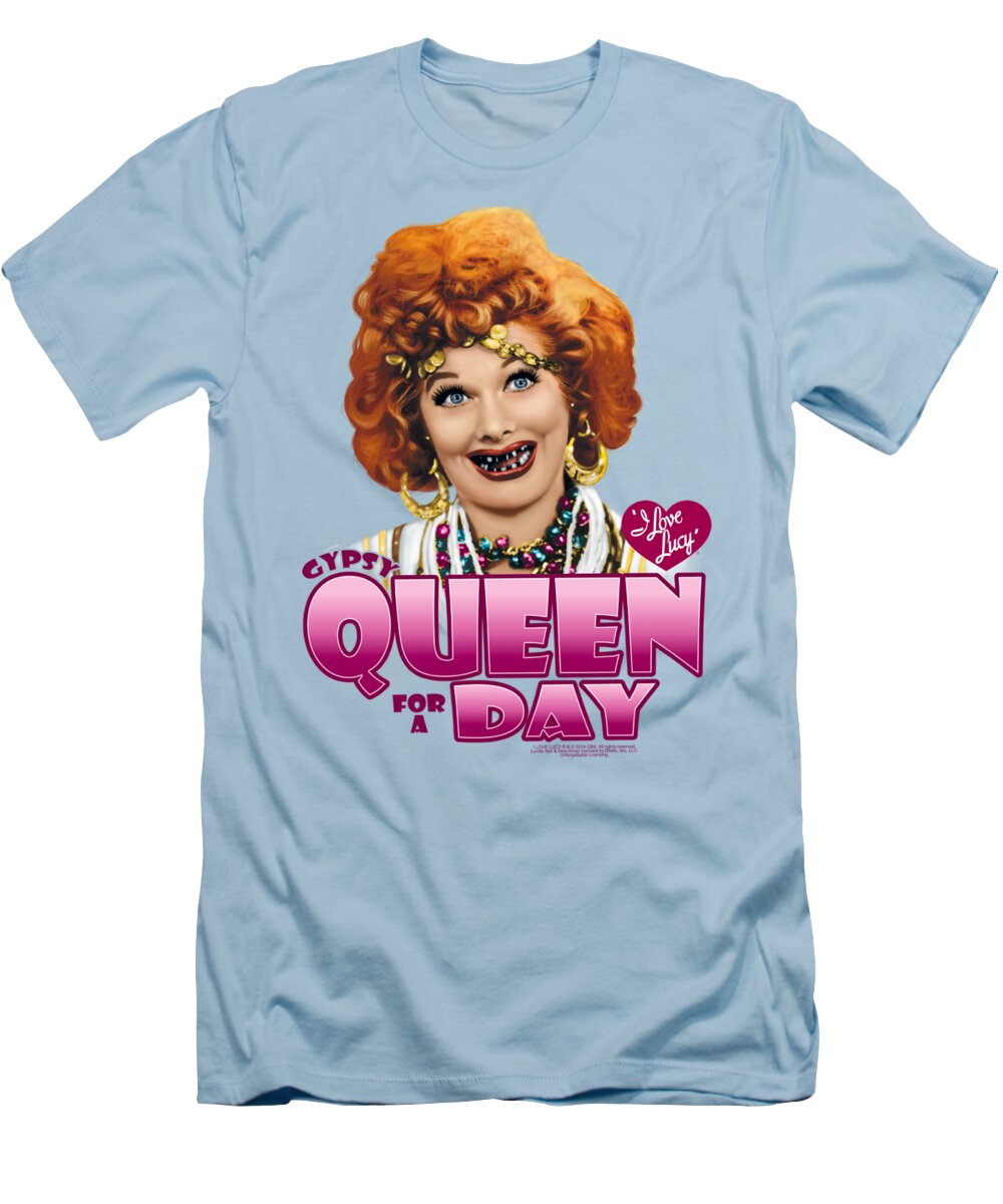  T-Shirt featuring the digital art I Love Lucy - Gypsy Queen by Brand A
