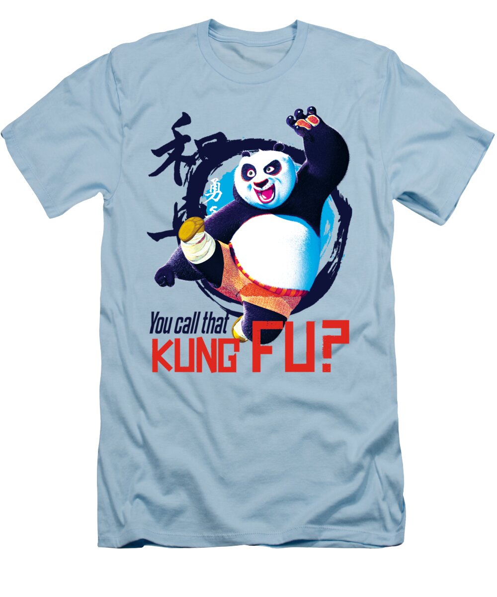  T-Shirt featuring the digital art Kung Fu Panda - Kung Fu by Brand A