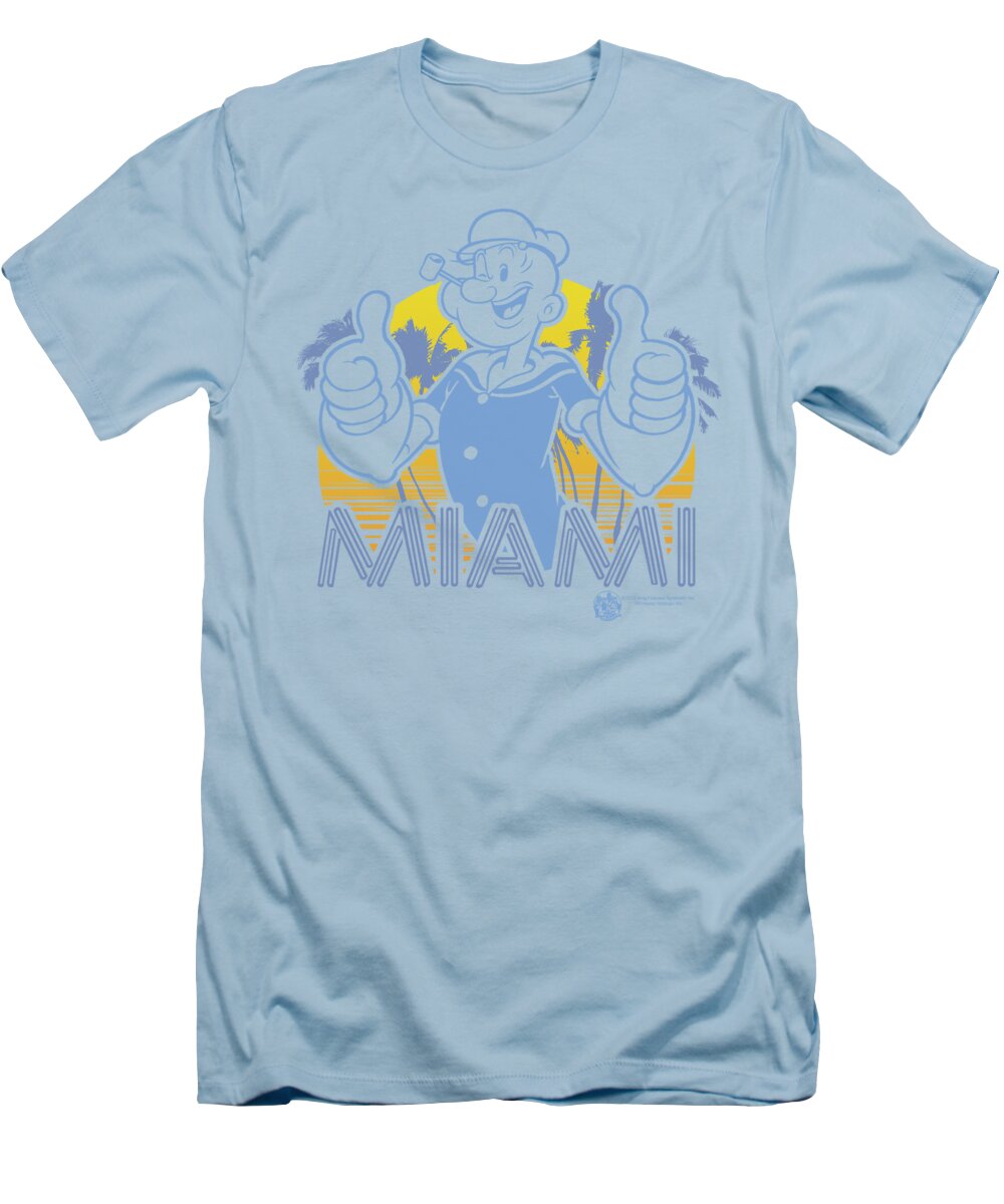  T-Shirt featuring the digital art Popeye - Miami by Brand A