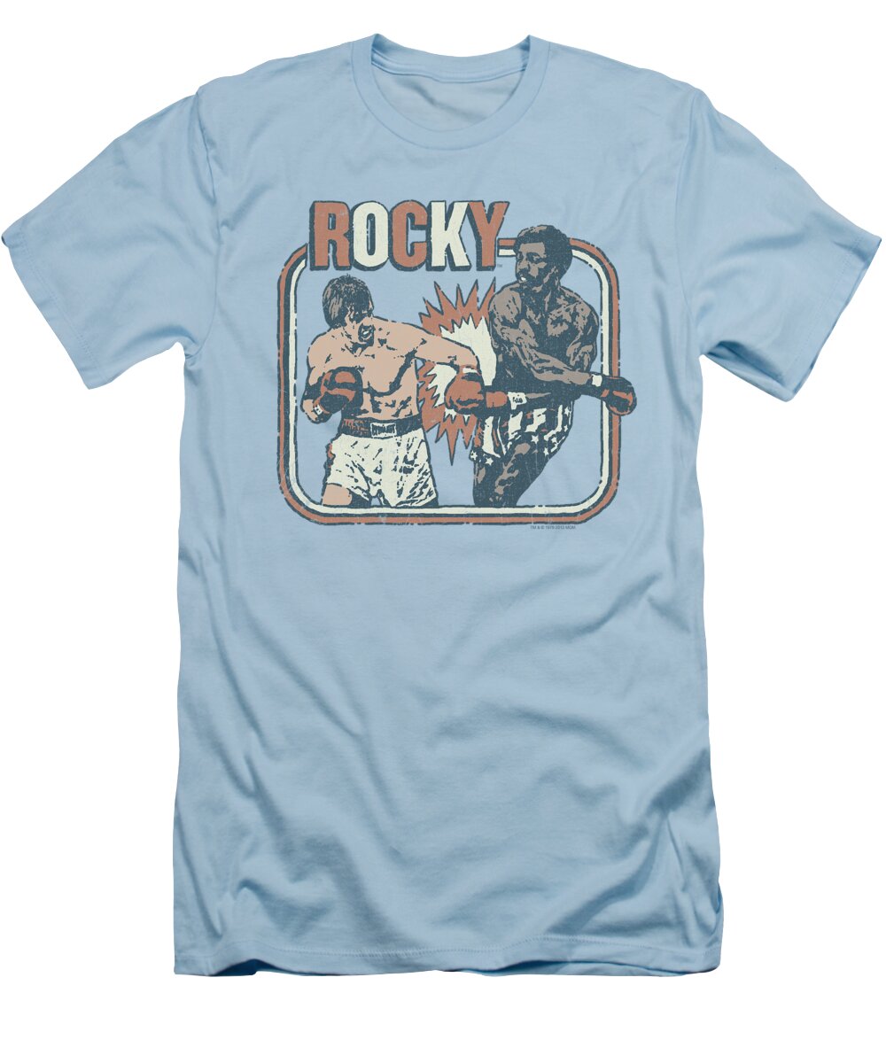 Rocky T-Shirt featuring the digital art Rocky - Big Fight by Brand A