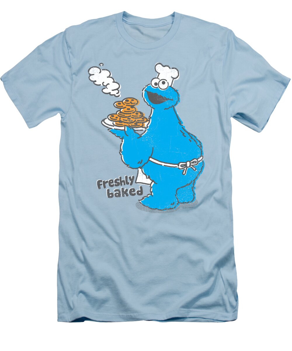  T-Shirt featuring the digital art Sesame Street - Freshly Baked by Brand A