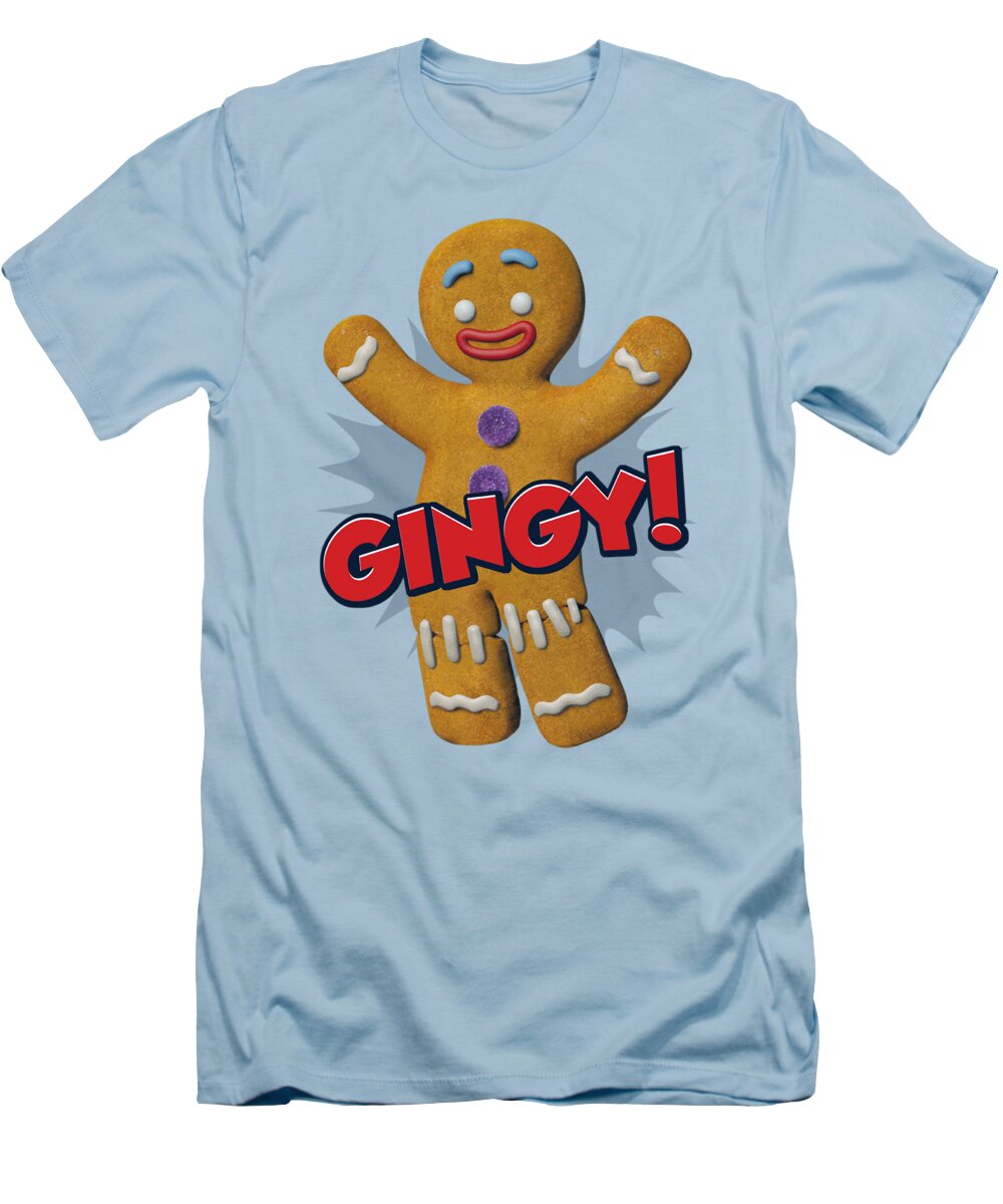 Gingy T-Shirt featuring the digital art Shrek - Gingy by Brand A