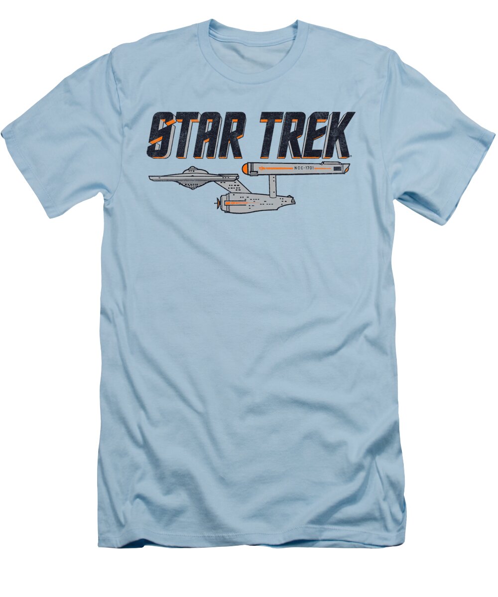  T-Shirt featuring the digital art Star Trek - Entreprise Logo by Brand A