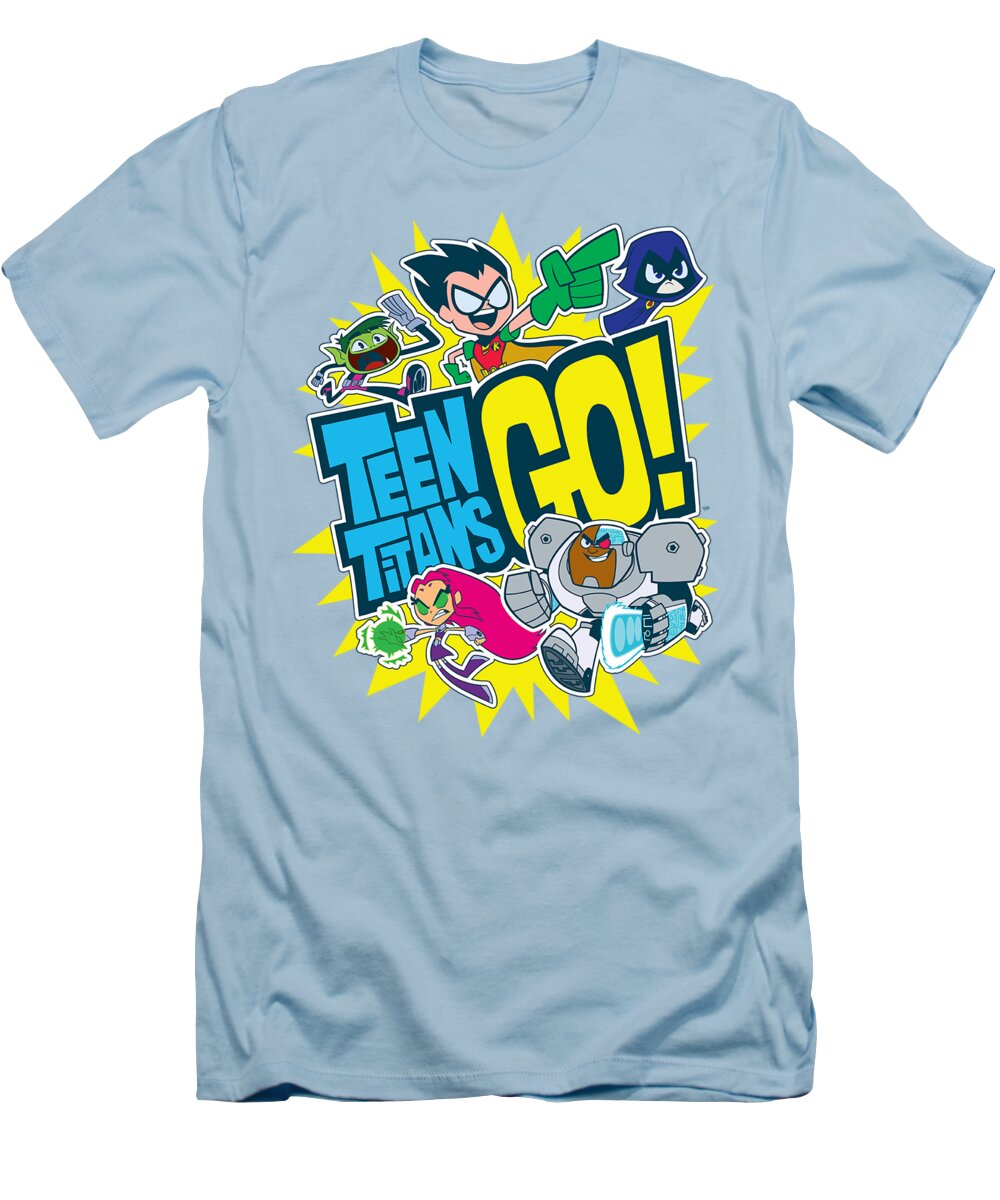  T-Shirt featuring the digital art Teen Titans Go - Go by Brand A