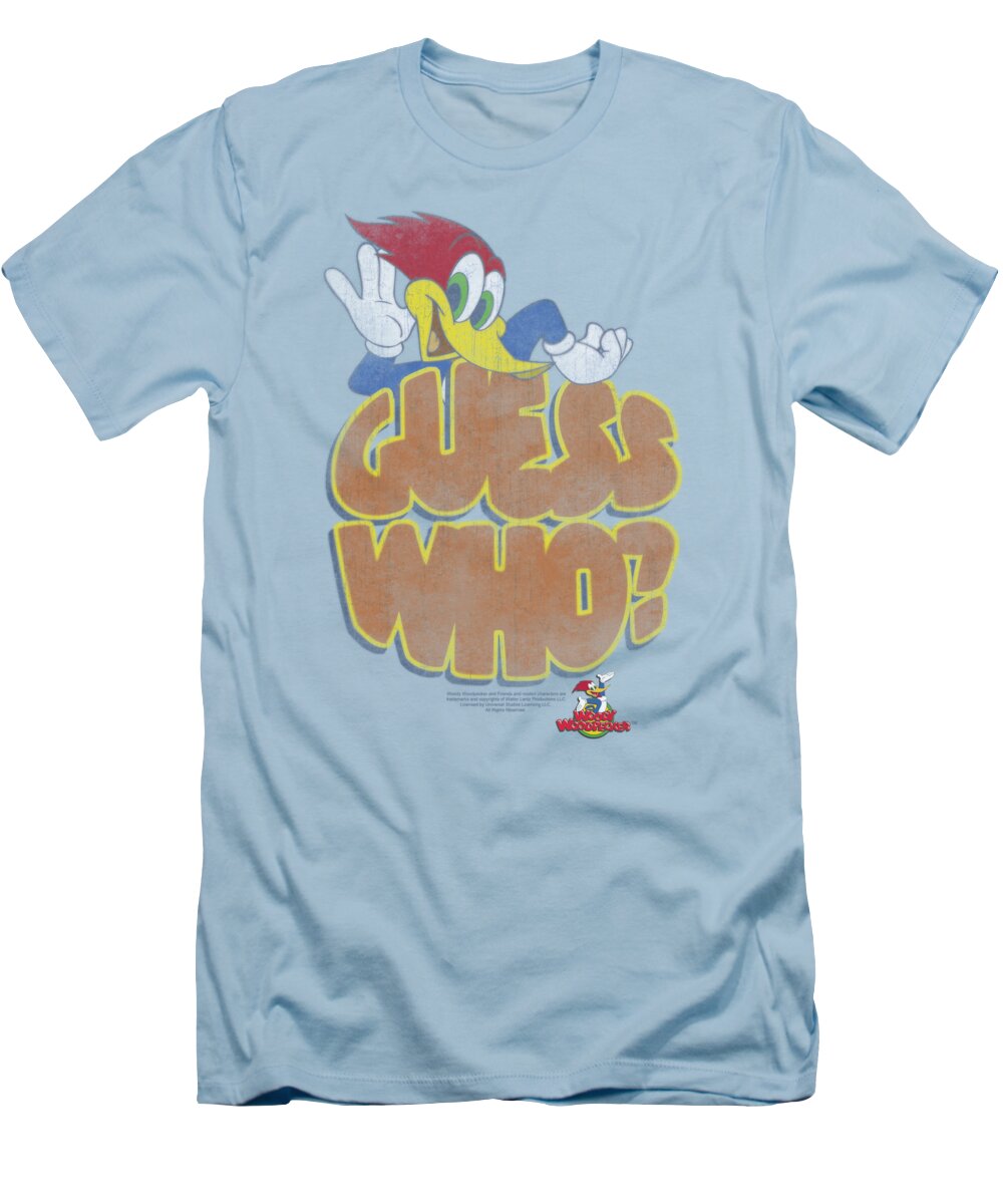 Woody The Woodpecker T-Shirt featuring the digital art Woody Woodpecker - Guess Who by Brand A