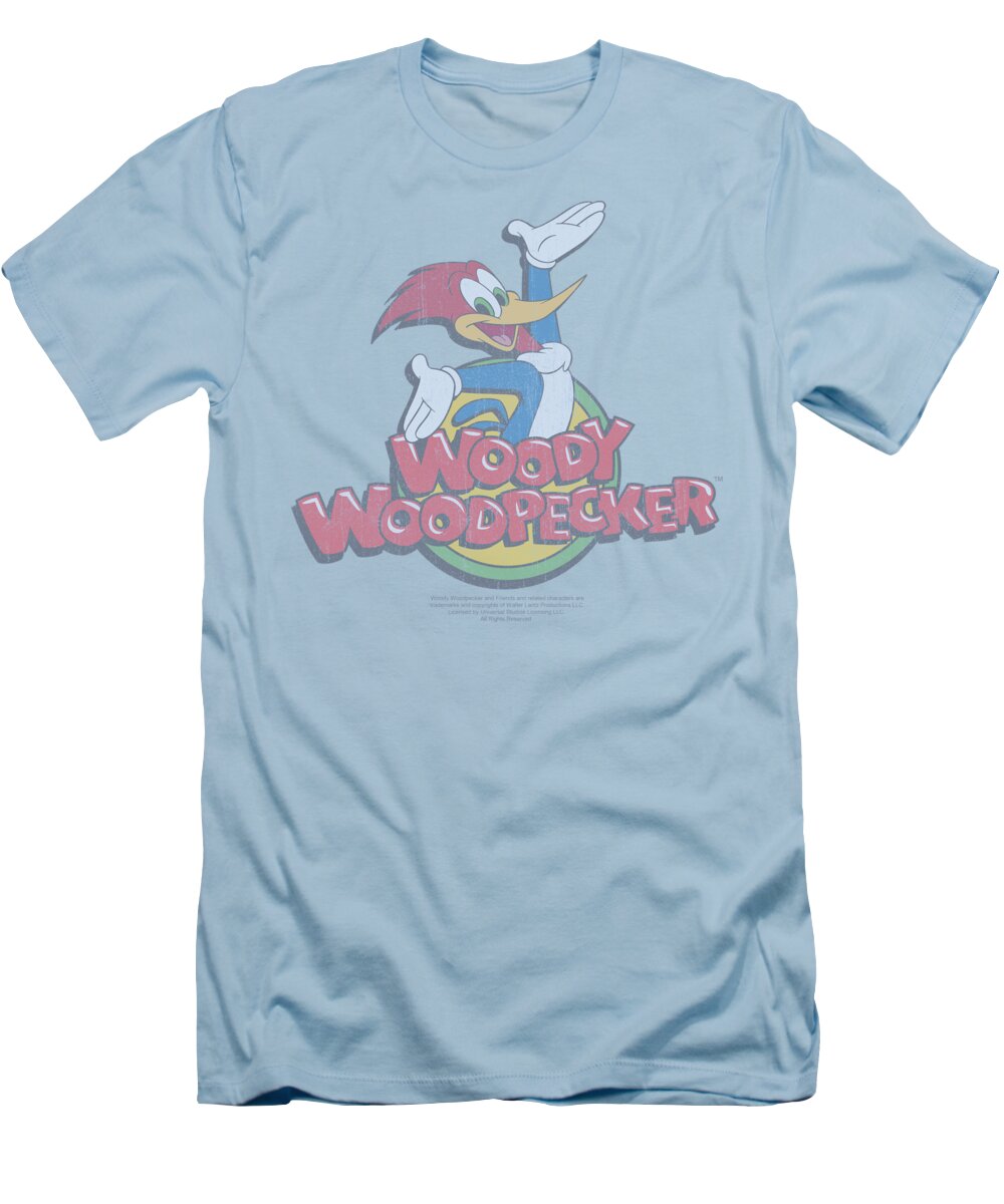Woody The Woodpecker T-Shirt featuring the digital art Woody Woodpecker - Retro Fade by Brand A