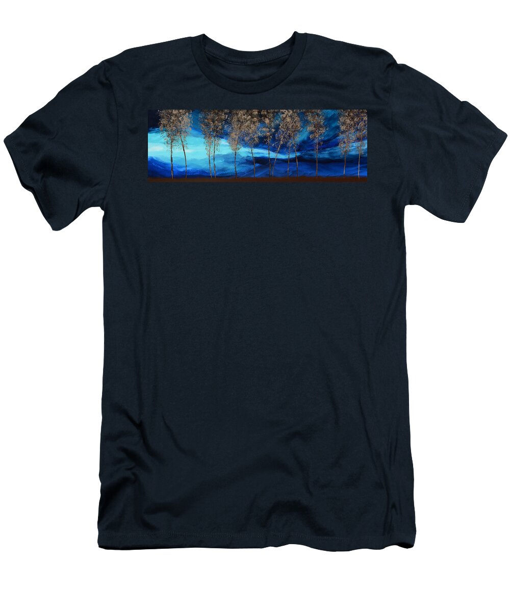 Storm T-Shirt featuring the painting Brewing Storm by Linda Bailey