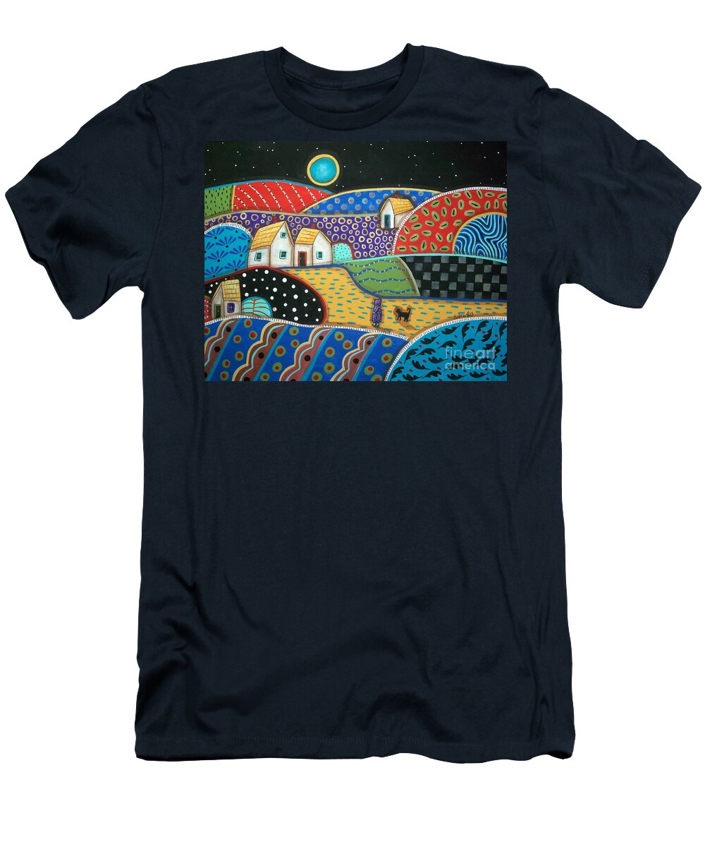 Landscape T-Shirt featuring the painting Coming Home by Karla Gerard