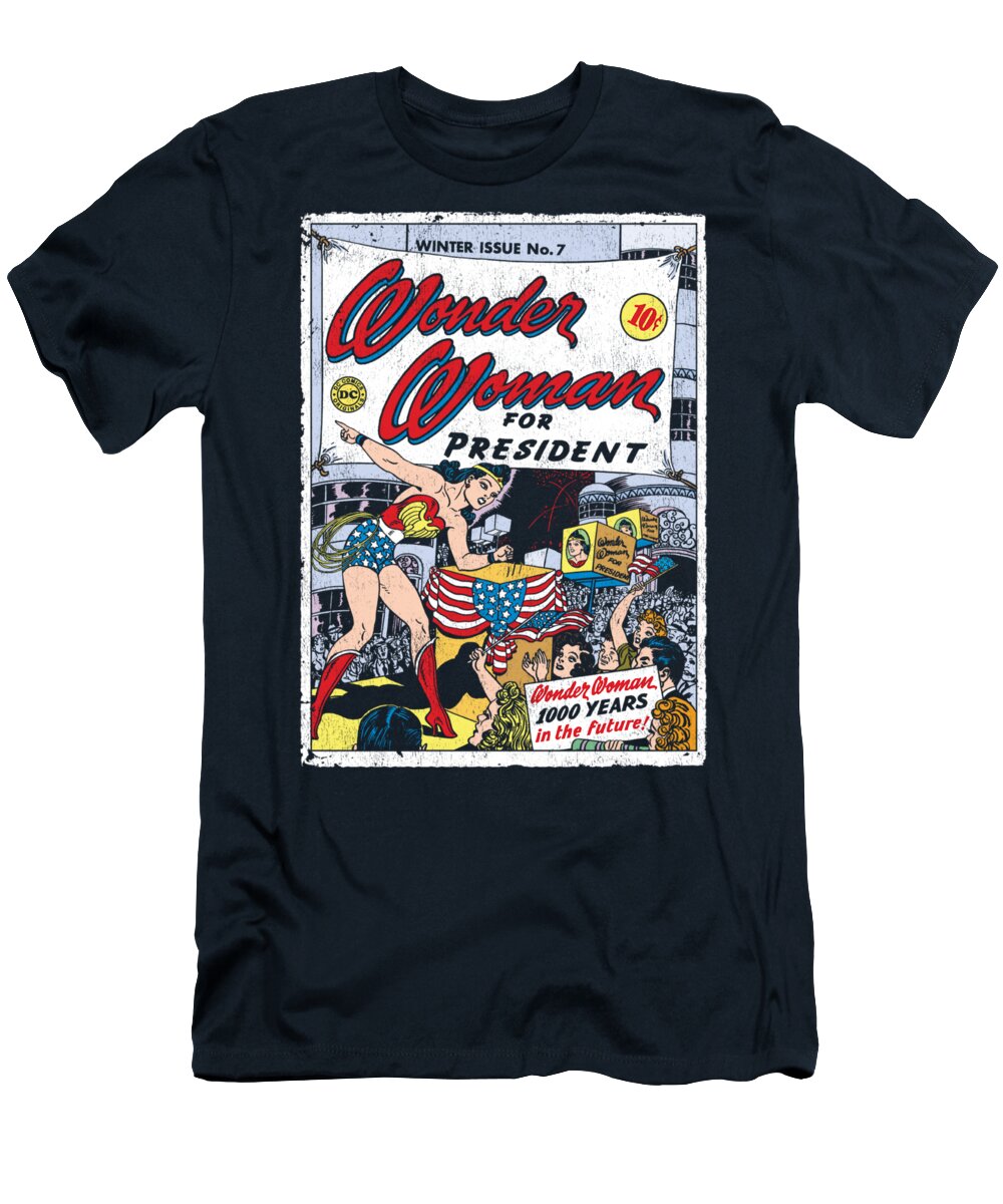 T-Shirt featuring the digital art Dc - Ww For President by Brand A